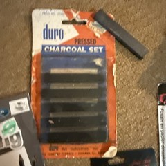 Vintage Mixed Charcoal Graphite Sticks Conte Speedball Nibs Lot