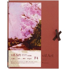 Maruman Sketchbook F4 Vifuar Watercolor Paper Rough Grain 15 Sheets