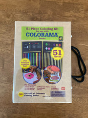 51 Piece Coloring Kit for Colorama Books NEW by Bulb Head