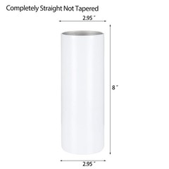 YOUKE OLA Sublimation Skinny Tumbler Straight Blank White 20oz – Sublimation …