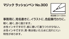 Magic Water-based Pen Lashon Pen No.300 Black 10 pieces B-M300-T1