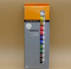 12 New Daler Rowney Acrylic Paint Tubes 12ml Multiple Colors