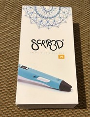 SCRIB3D P1 3D Printing Pen Blue plus whole bag of 30 colors