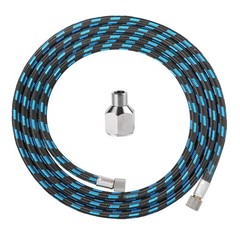 Airbrush Hose 6 Foot Nylon Braided Air Hose with 1/8” Size On Both End and Ad…