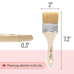 Bates- Chip Paint Brushes, 2 Inch, 12 Pack, 2 12 Multicolor