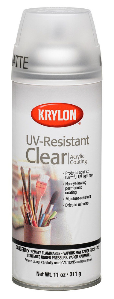 Krylon K01309 Gallery Series Artist and Clear 11 Ounce (Pack of 1), Matte