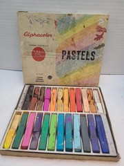 Vintage Weber Costello Alphacolor Pastels No 102-004 Original Box Used