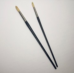NOS Vintage Grumbacher N.Y. DA VINCI 4226-R Round Bristle Brush Set #7 & #5 NEW