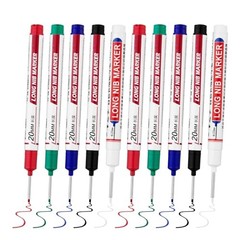 10 PCS Long Head Deep Hole Marker 10PCS-20MM-Red/Blue/Green/Black/White