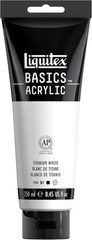 BASICS Acrylic Paint, 250Ml (8.5-Oz) Tube, Titanium White