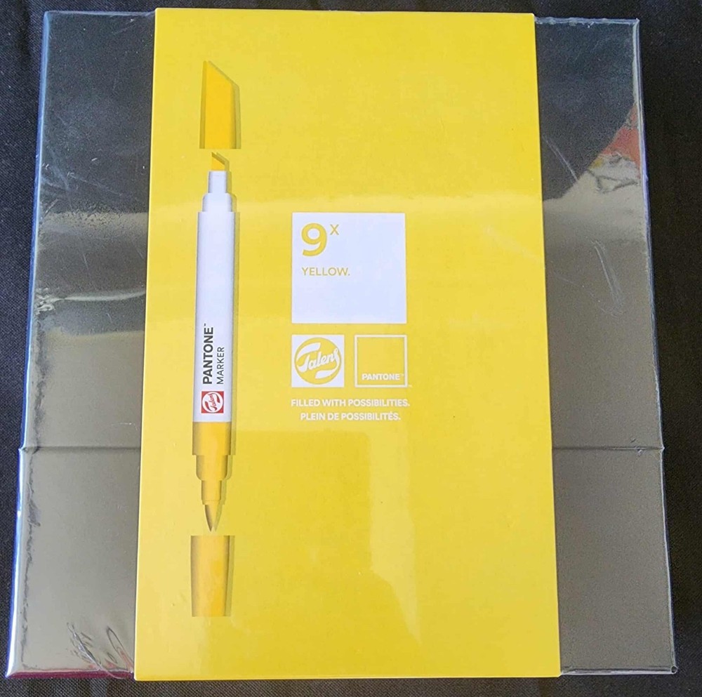 Royal Talens 9pk Pantone Dual Tip Art Markers Refill Ink Yellow NEW Copic