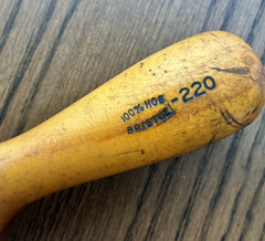 Vintage 220 Stencil Paint 2” Round Brush w/ Wood Handle Natural Hog Hair Bristle
