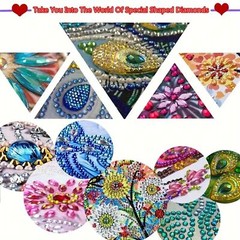 1pc DIY 5D Diamond Painting Kit 12x12in Moon Winged Goddess Frameless Canvas