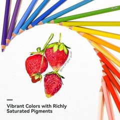 Arrtx 126 Colored Pencil Set Soft Core Coloring Pencil for Adult Artist Beginner