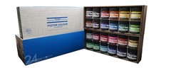 Watercolor Paint Set of 24 Assorted Colors 135 Fl Oz Professional Arts Crafts