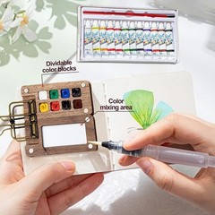 Pocket Artist Watercolour Mini Paint Set Travel Paint Gift for Artists Students
