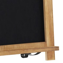 12″ x 17″ Freestanding Tabletop or Wall Mount Magnetic Chalkboard-Torched Wood