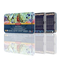 Derwent 2301843 Inktense Permanent Watercolour Pencils, Multicolour, Set of 72