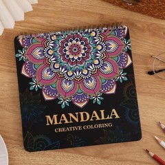 Mandala Coloring Book for Adults Relaxation and Teens Stress Relief, Spiral C…