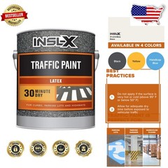 White Traffic Paint 1 Gallon – Reflective Acrylic Latex Line Marking