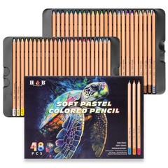 48 Pasteltint Pastel Colored Pencils Set, Rich in Color, Artist-Grade | Soft,…