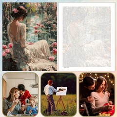 5DDIYART Lotus Woman Paint by Numbers for Adults 16×20 inches, PB208-1