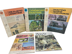 Vintage Art Instruction Book Lot Grumbacher Landscape Famous Artists Plein Air