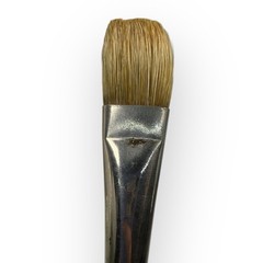 (2) M Grumbacher Gainsborough 1271-F Hog Bristle Paint Brushes Size 8 & 12 VTG