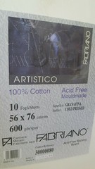 Fabriano Artistico Watercolor Paper 600gram 56x76cm Cold Press 10 sheets
