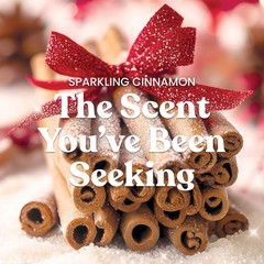 Yankee Candle Sparkling Cinnamon, Christmas New Large Jar, Cinnamon