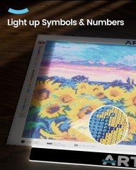 A3 LED Light Pad for Diamond Art Kits for Adults, USB Powered Light Board Kit…