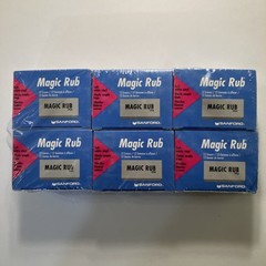 SANFORD MAGIC RUB ERASERS 1954 6 BOXES OF 12 Non-Smudge Non-Abrasive