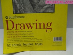 Strathmore 300 Series Drawing Pad, 9 x 12 Inches, 70 lb, 50 Sheets