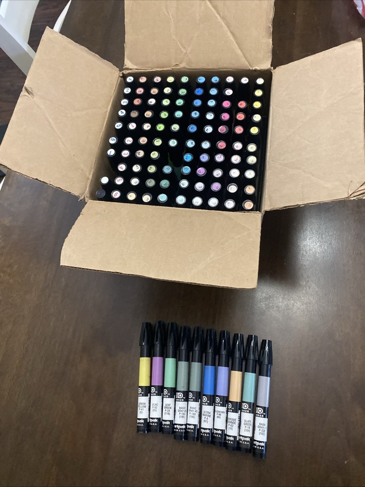 Lot of 100+ CHARTPAK AD Markers Permanent Art Tested AP Nontoxic Made In USA