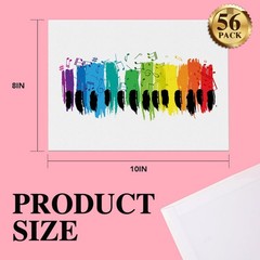 Canvas Boards for Painting 8×10 Inch, 56 Pack Bulk 8×10 Inch Canvases for P