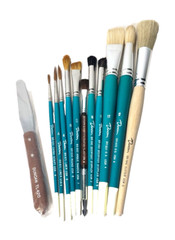 Duncan Paint Artist Brushes/Tools Vintage Lot of 12 Brand New
