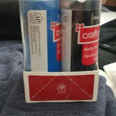 Craft Smart Acrylic Paint Set 4pc 8 fl oz Each White/Black/Blue/Red MPN