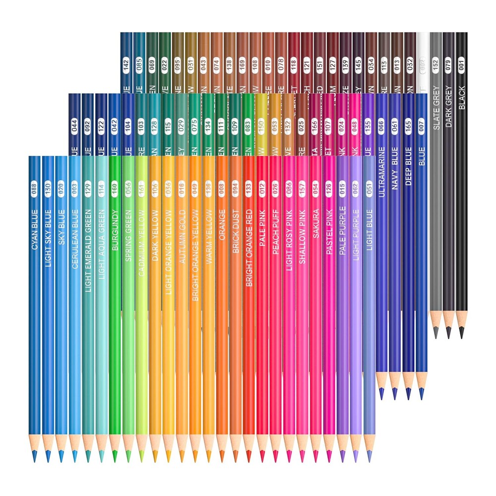 80 PCS Colored Pencils Adult Coloring Soft Core Drawing Supplies Art Sketch