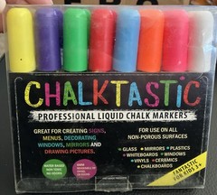 BRAND NEW Chalktastic 8 Professional Liquid Chalk Markers,6mm reversible tips (6