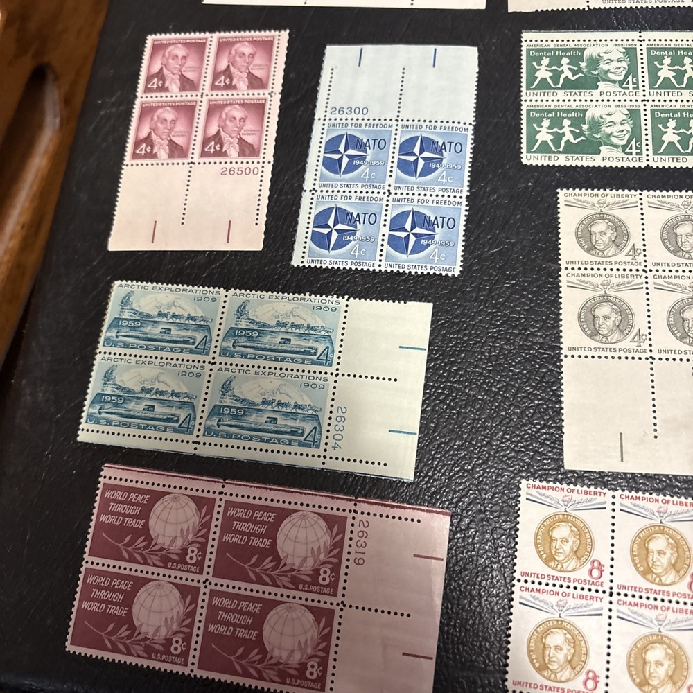 1959 – Commemorative Plate Blocks! Mint NH, MNH US Stamps! Complete Year Set