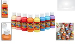 Washable Paint Set 4oz 8ct Pastel Colors for Kids Arts Crafts School Projects