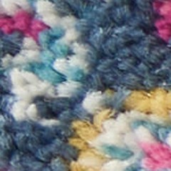 2′ X 3′ Fuchsia And Blue Oriental Distressed Area Rug