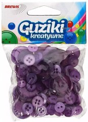 5906190686596 Guziki kreatywne fioletowe 40g Brewis