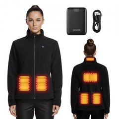 Heated Fleece Jacket for Women, Heated Sweatshirt with 7.4V 16000mAh Recharg…