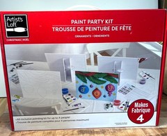 Artists Loft Paint Party Kit For Christmas Canvas Designs All-Inclusive