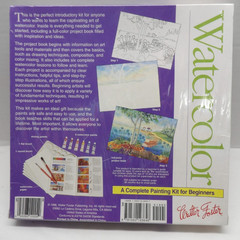 Watercolor Painting Kit Walter Foster Project Manual w Paint, Paper,Palette 1998