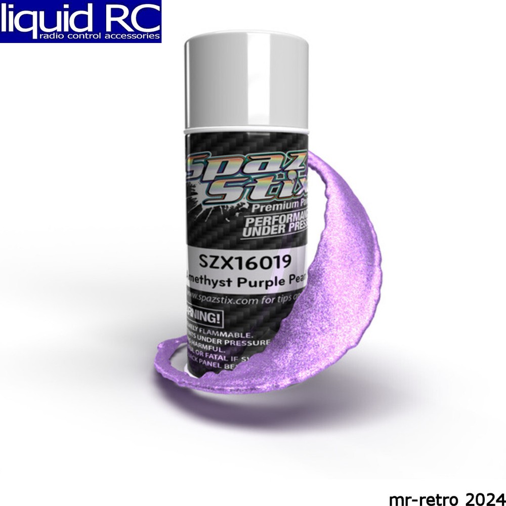 Spaz Stix 16019 Amethyst Purple Pearl Aerosol Paint 3.5oz Can