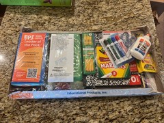 Essential School Supply Kit for Grade School – SAMPLE PACK. Sealed!
