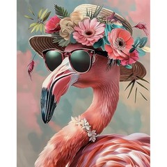 Paint by Numbers Kits for Adults Flamingo Paint by Number for Adults ART-07