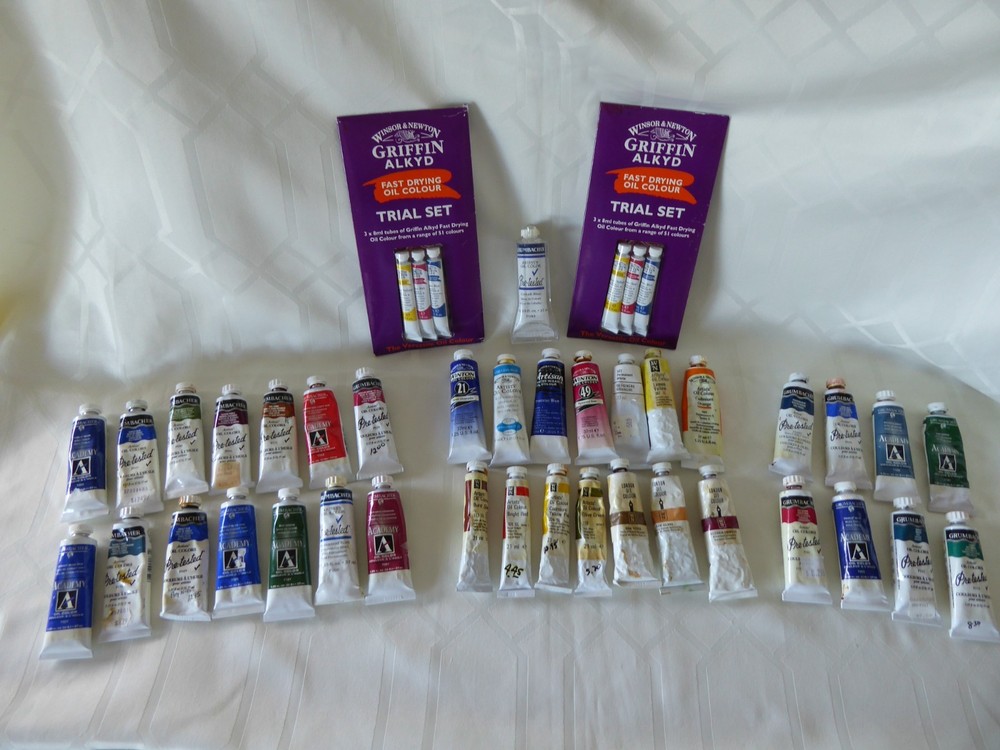 37 Vintage Lot Grumbacher * Winsor & Newton Oil Paint * Pre Tested – Academy